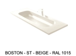 Plan vasque à encastrer, double lavabo 90 cm de large, angle arrondi, L. 100 à 200 cm x 40 à 60 cm, résine minérale ACRYSTONE®, Finition lisse, Livraison Offerte et Rapide.
